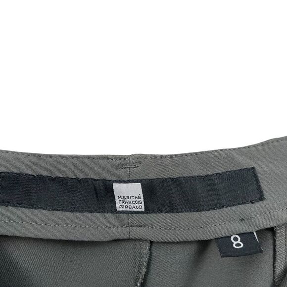 Marithe Francois Girbaud Women Trousers Pants Classic Straight Olive Gray Size 8 - Picture 5 of 12
